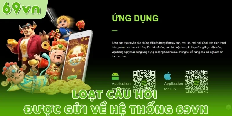 Loạt câu hỏi được gửi về hệ thống 69VN