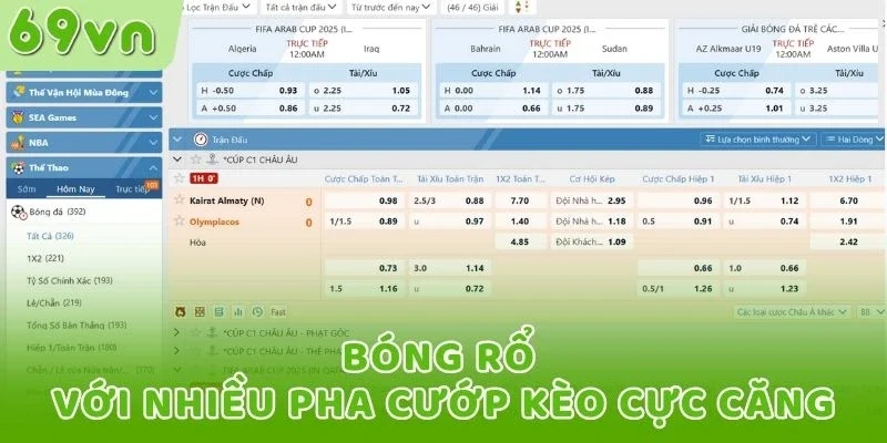 Bóng rổ với nhiều pha cướp kèo cực căng