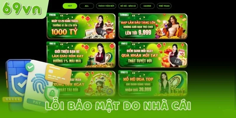 Lỗi bảo mật do nhà cái