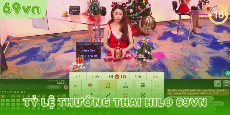 Tỷ lệ thưởng Thai Hilo 69VN