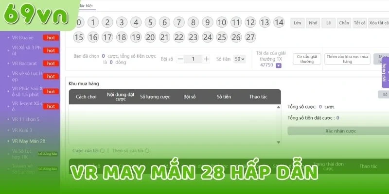 VR may mắn 28 hấp dẫn